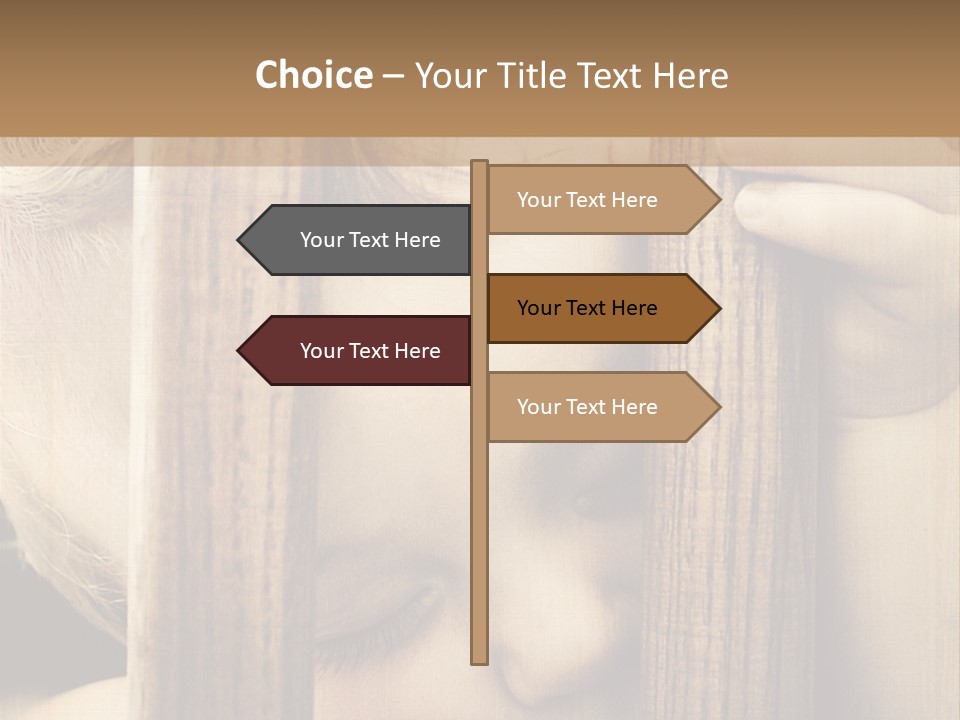 Exhausted Innocence Baby PowerPoint Template