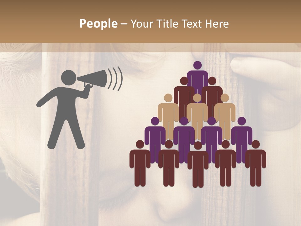 Exhausted Innocence Baby PowerPoint Template