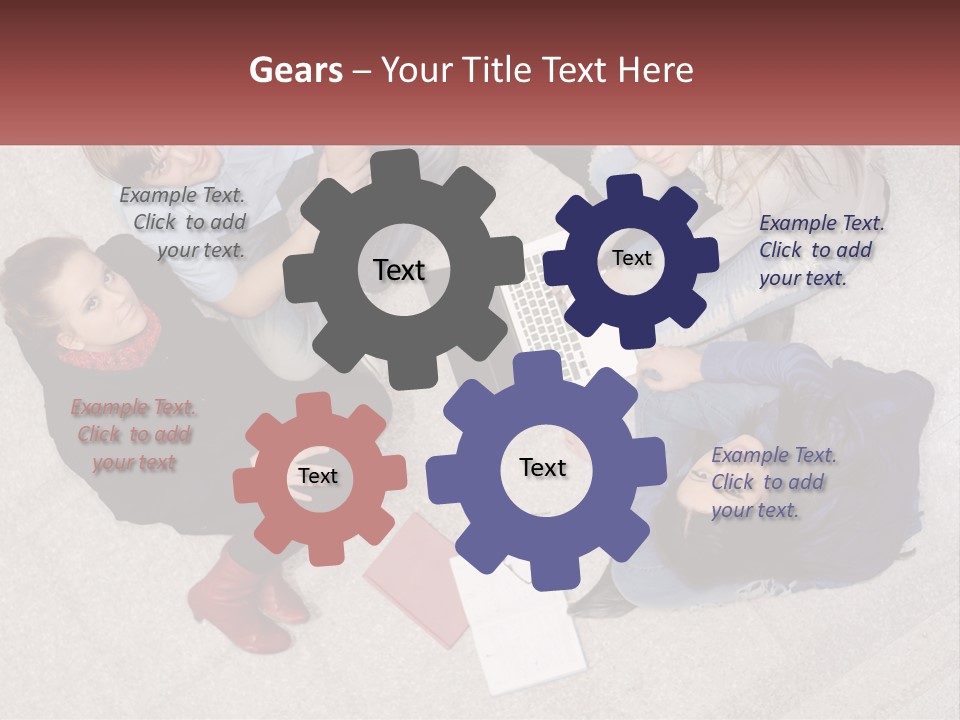 Businesspeople Youth Interaction PowerPoint Template