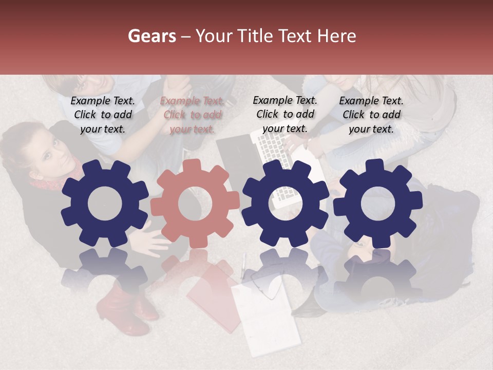 Businesspeople Youth Interaction PowerPoint Template