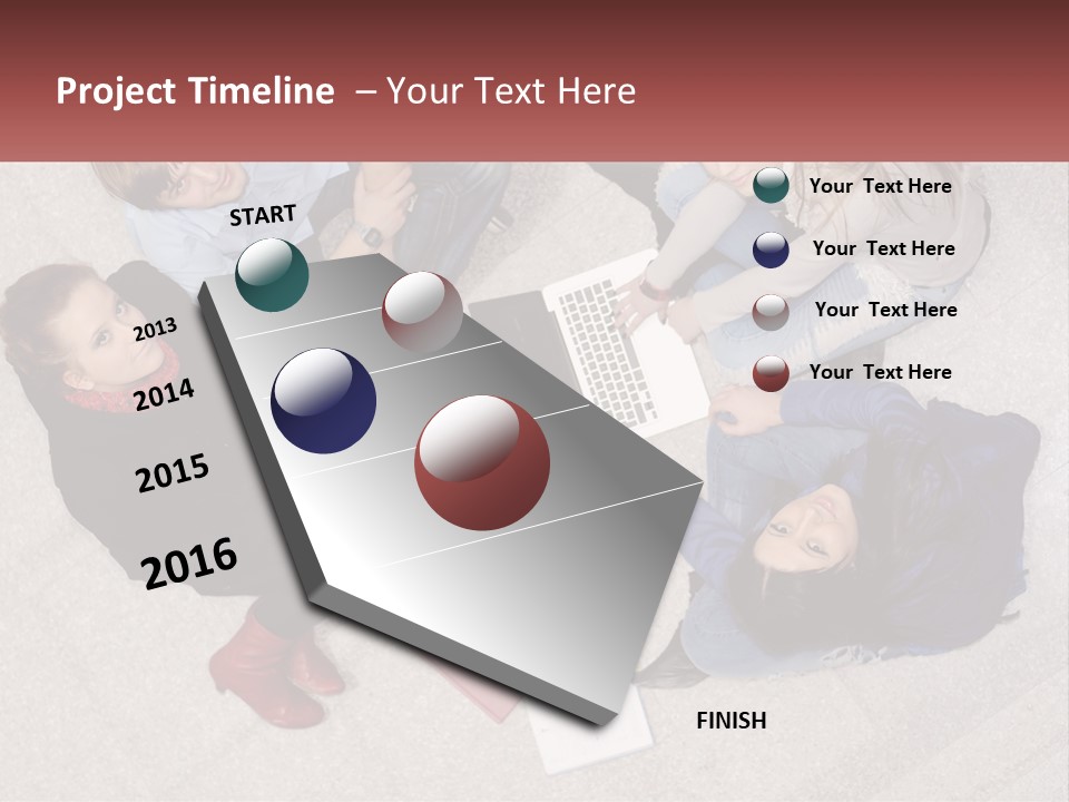 Businesspeople Youth Interaction PowerPoint Template