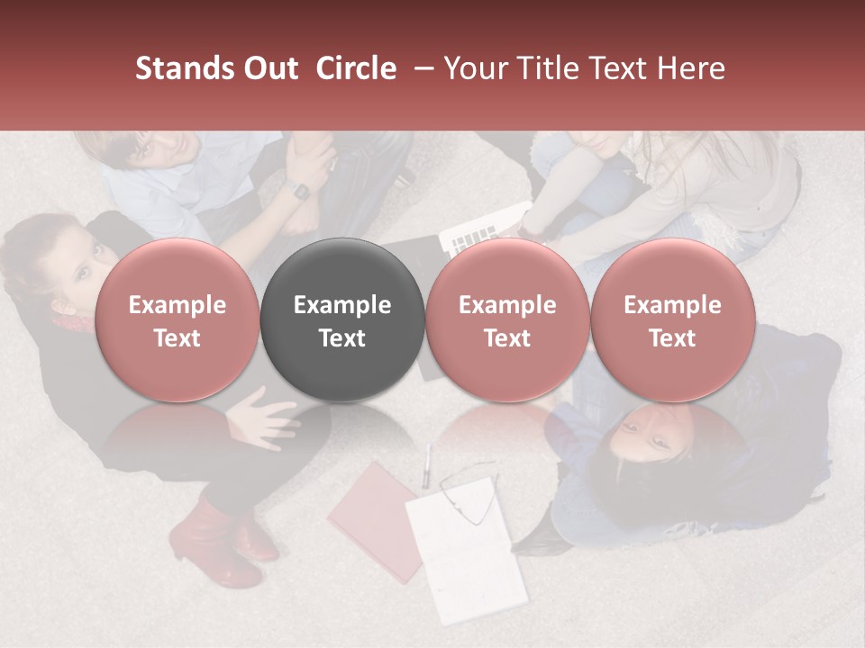 Businesspeople Youth Interaction PowerPoint Template