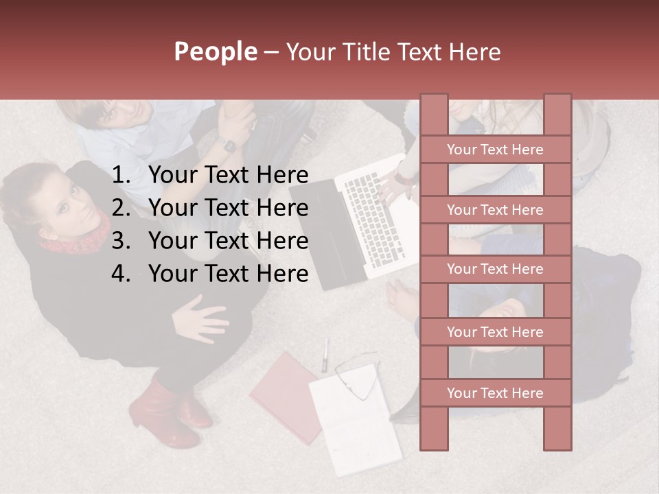 Businesspeople Youth Interaction PowerPoint Template
