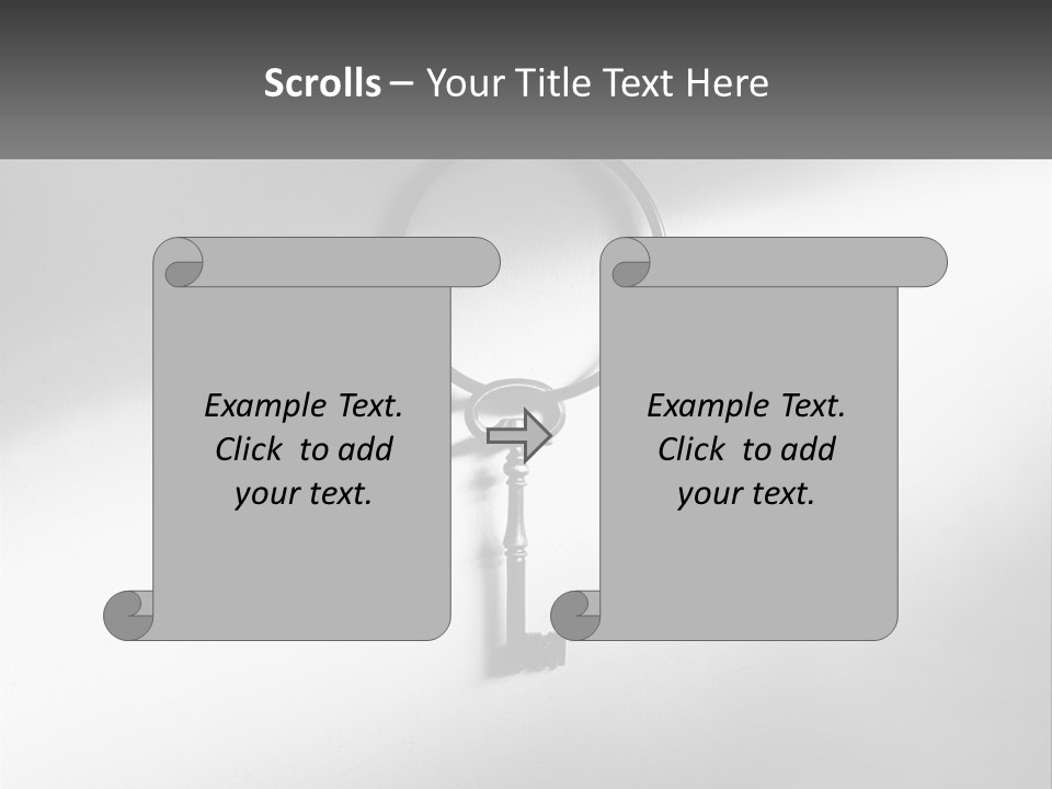 Old Key Nail PowerPoint Template
