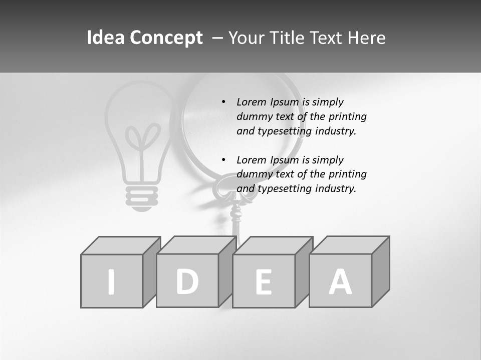 Old Key Nail PowerPoint Template