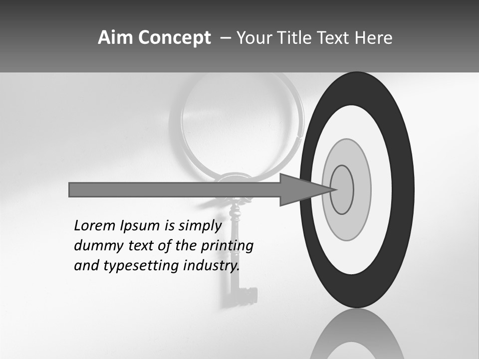 Old Key Nail PowerPoint Template