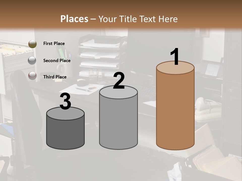 Computer Room Folders PowerPoint Template