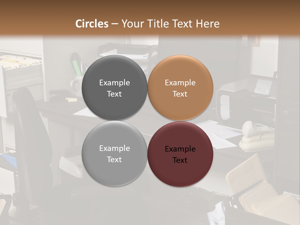 Computer Room Folders PowerPoint Template