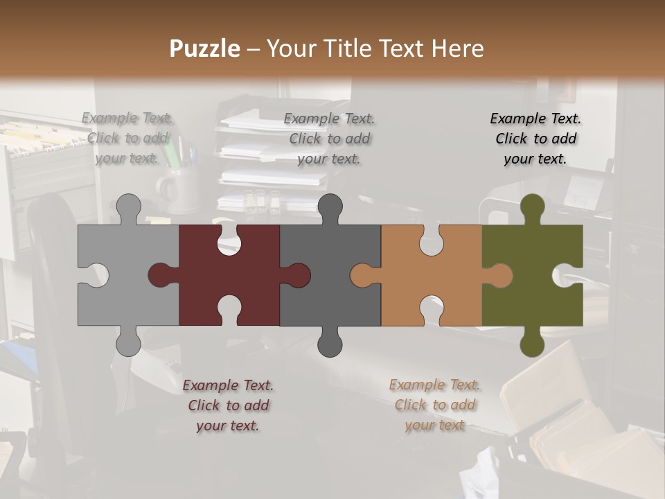 Computer Room Folders PowerPoint Template
