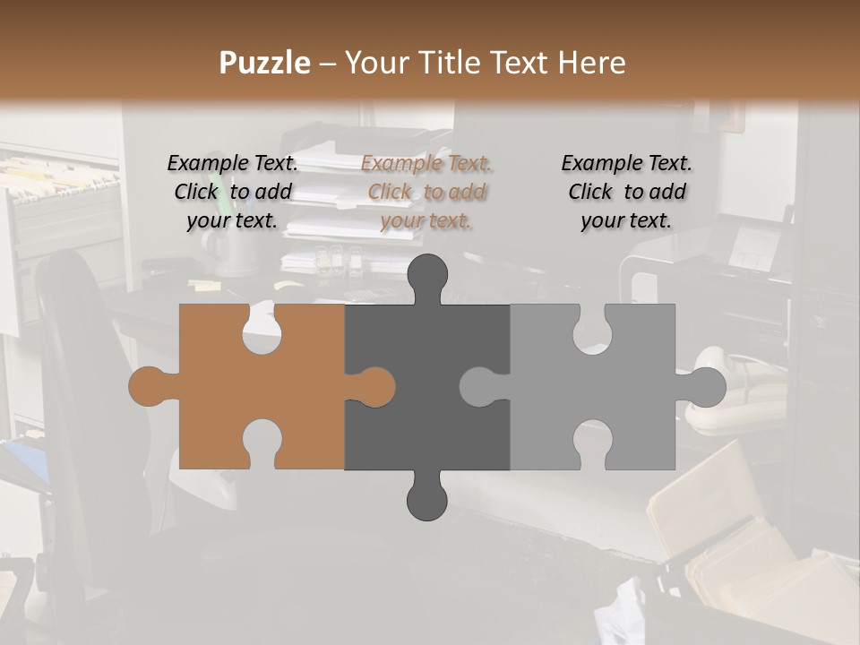 Computer Room Folders PowerPoint Template
