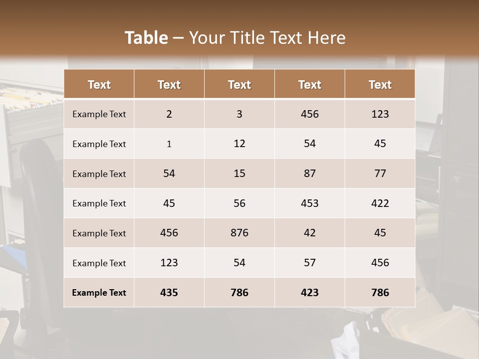 Computer Room Folders PowerPoint Template