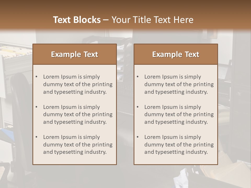 Computer Room Folders PowerPoint Template