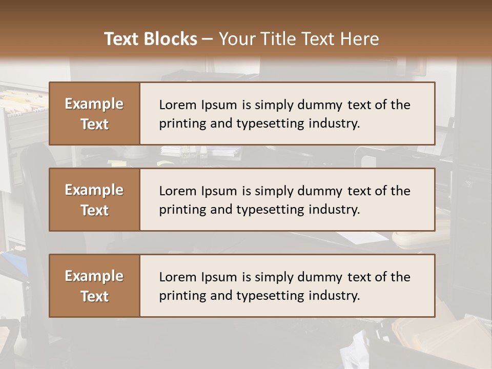 Computer Room Folders PowerPoint Template