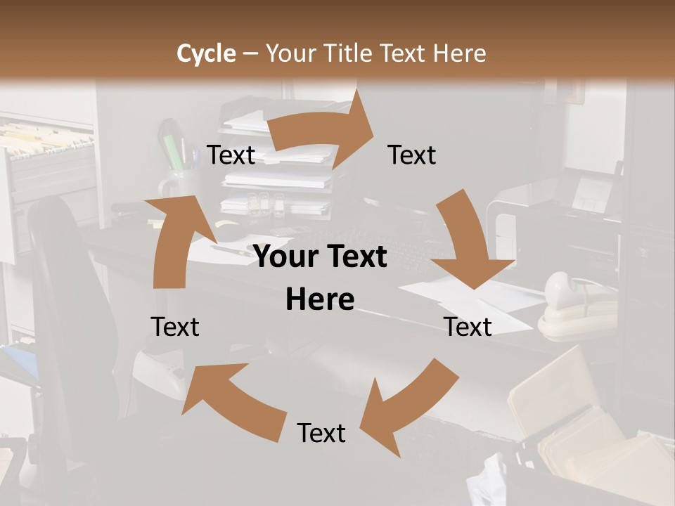 Computer Room Folders PowerPoint Template