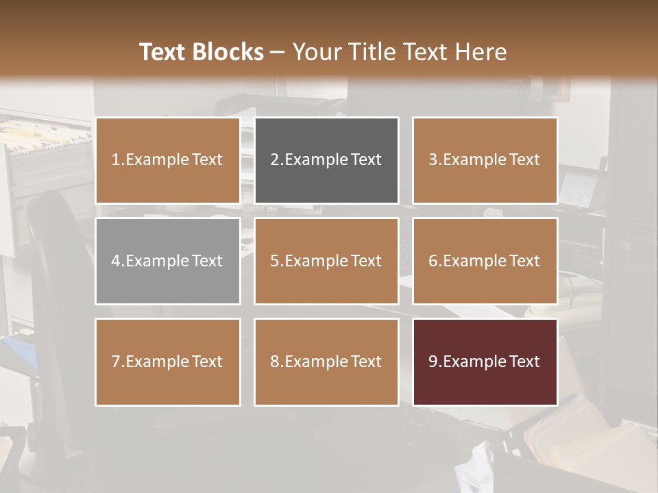 Computer Room Folders PowerPoint Template