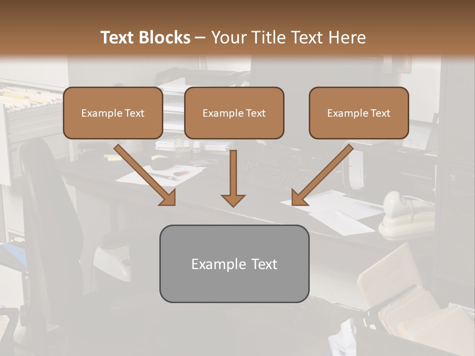 Computer Room Folders PowerPoint Template