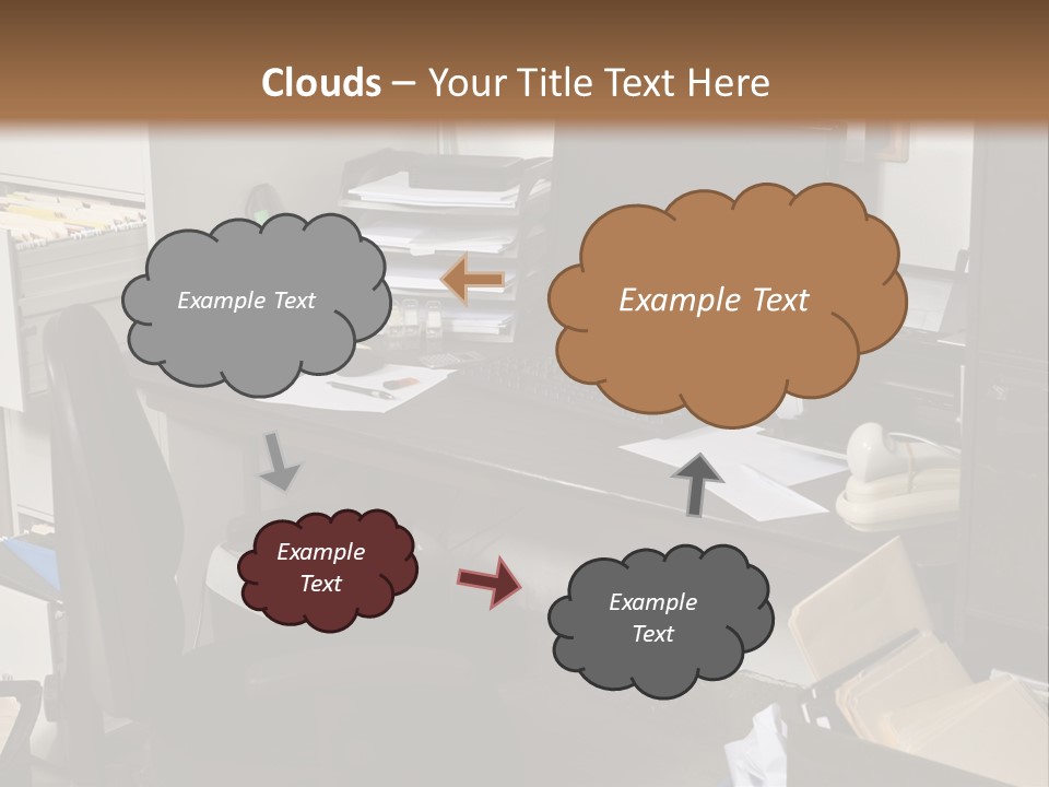 Computer Room Folders PowerPoint Template