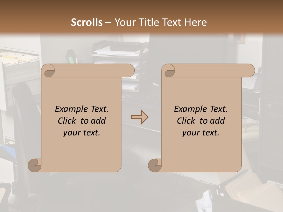 Computer Room Folders PowerPoint Template