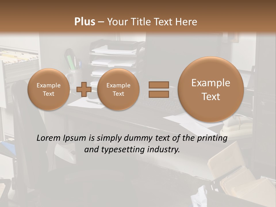 Computer Room Folders PowerPoint Template