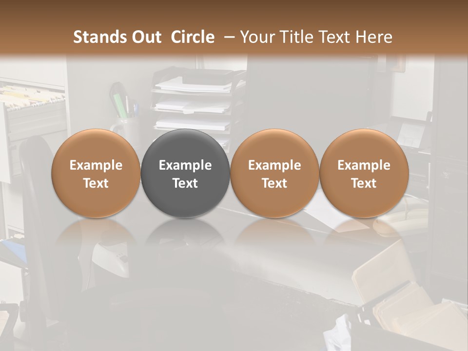 Computer Room Folders PowerPoint Template