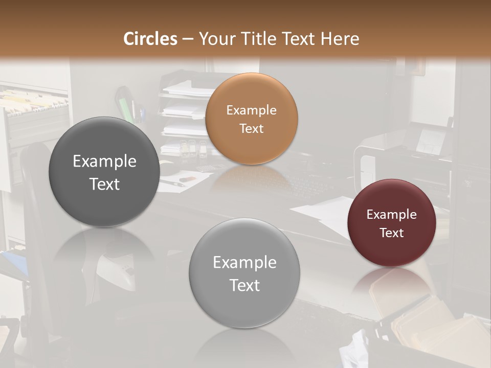 Computer Room Folders PowerPoint Template