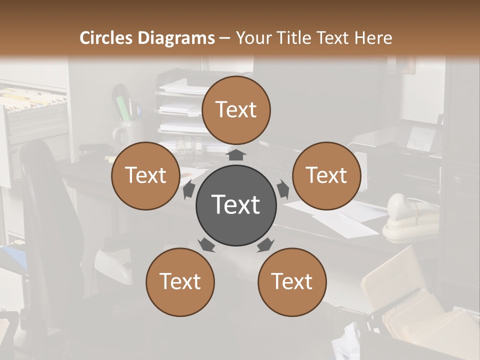 Computer Room Folders PowerPoint Template