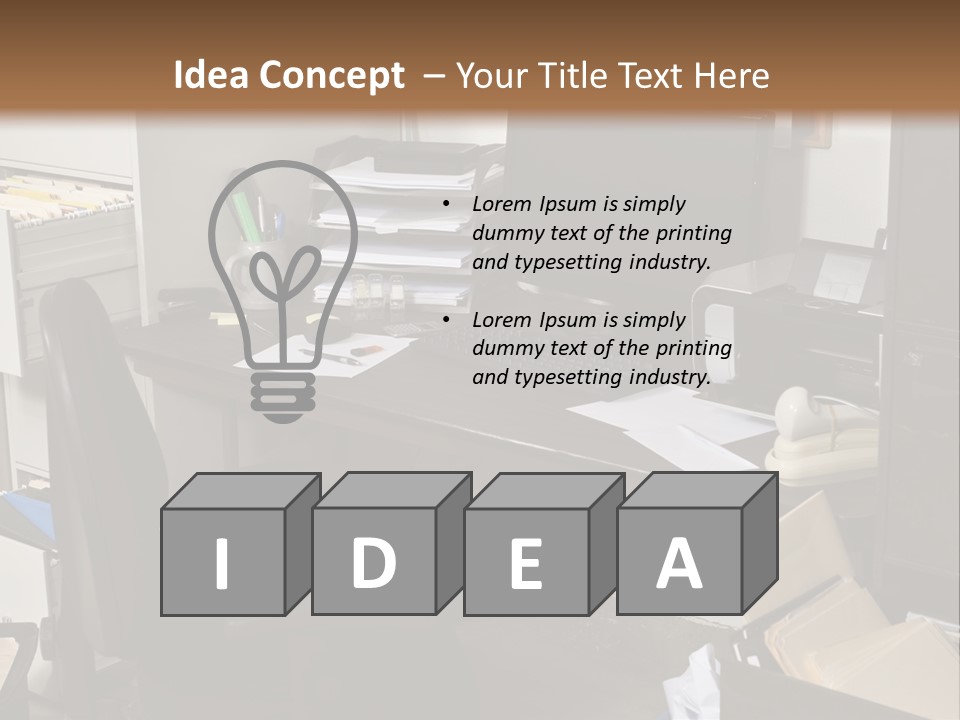 Computer Room Folders PowerPoint Template