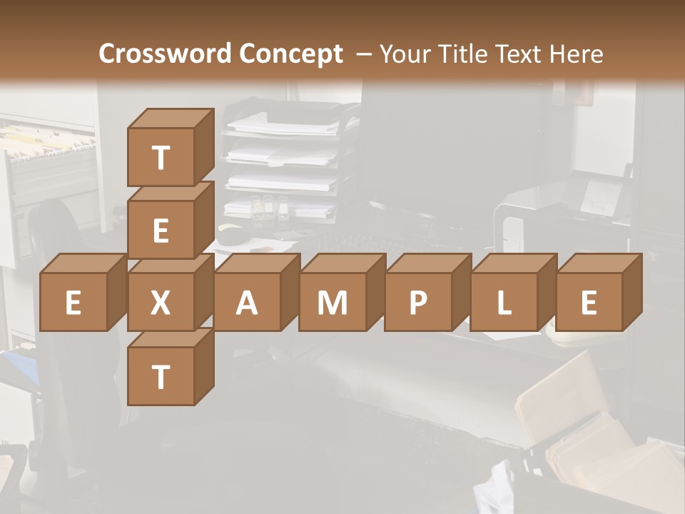 Computer Room Folders PowerPoint Template