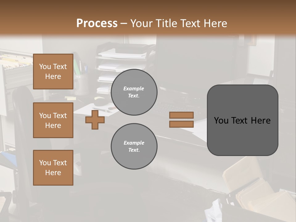 Computer Room Folders PowerPoint Template