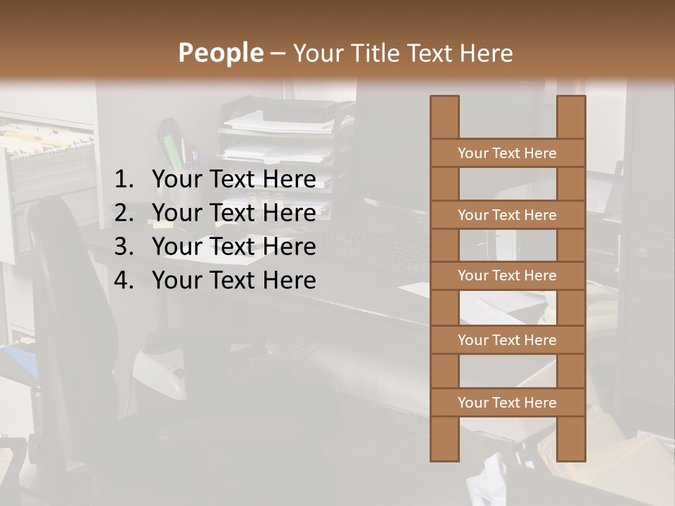 Computer Room Folders PowerPoint Template