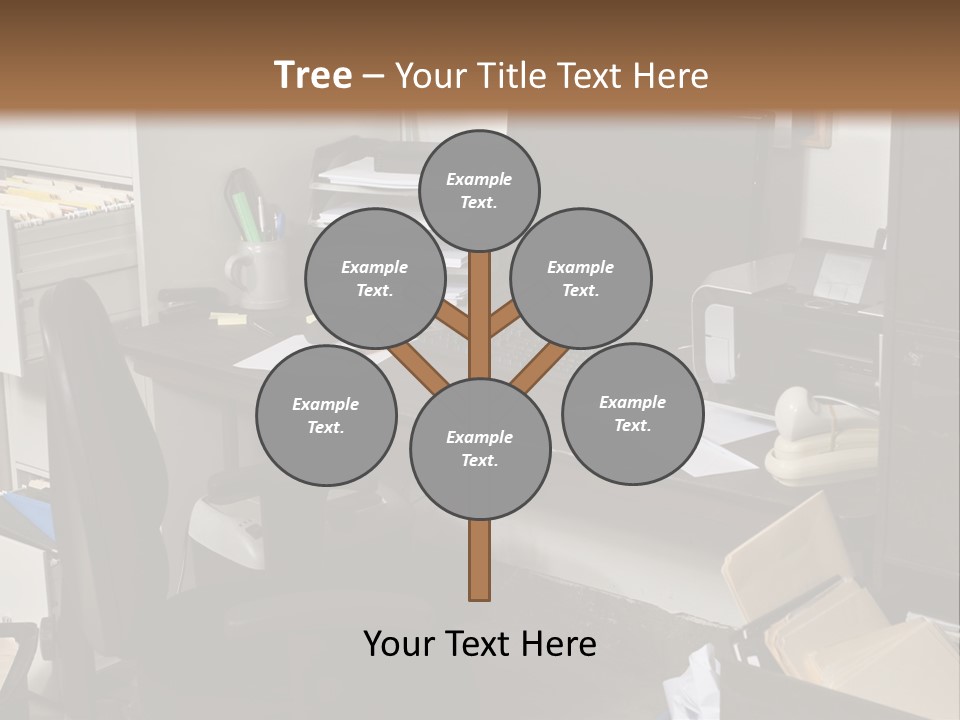 Computer Room Folders PowerPoint Template