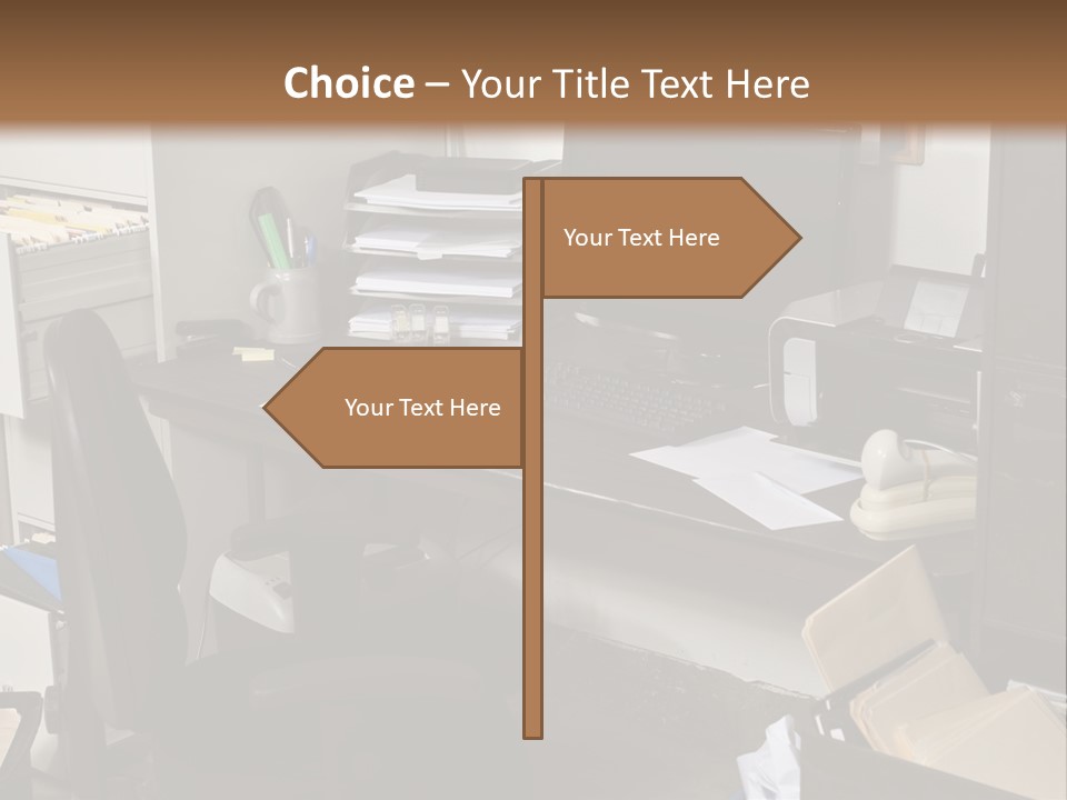 Computer Room Folders PowerPoint Template