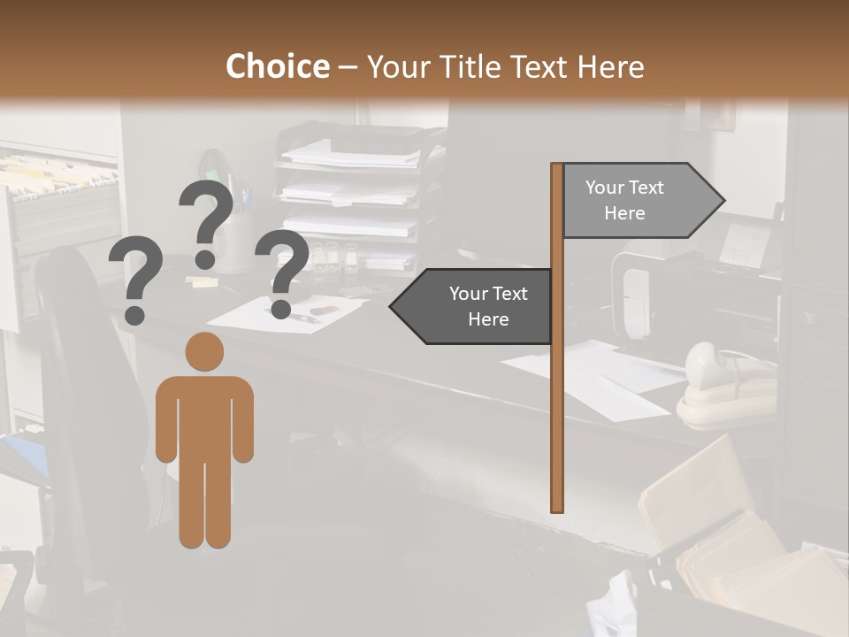 Computer Room Folders PowerPoint Template