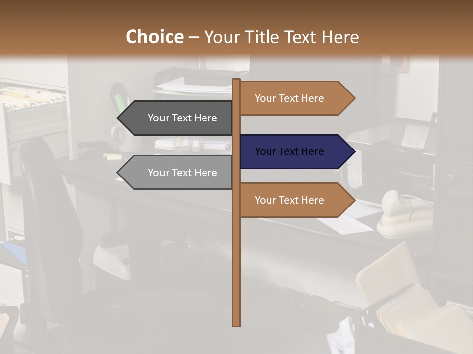Computer Room Folders PowerPoint Template