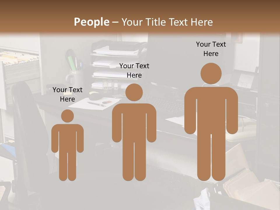 Computer Room Folders PowerPoint Template