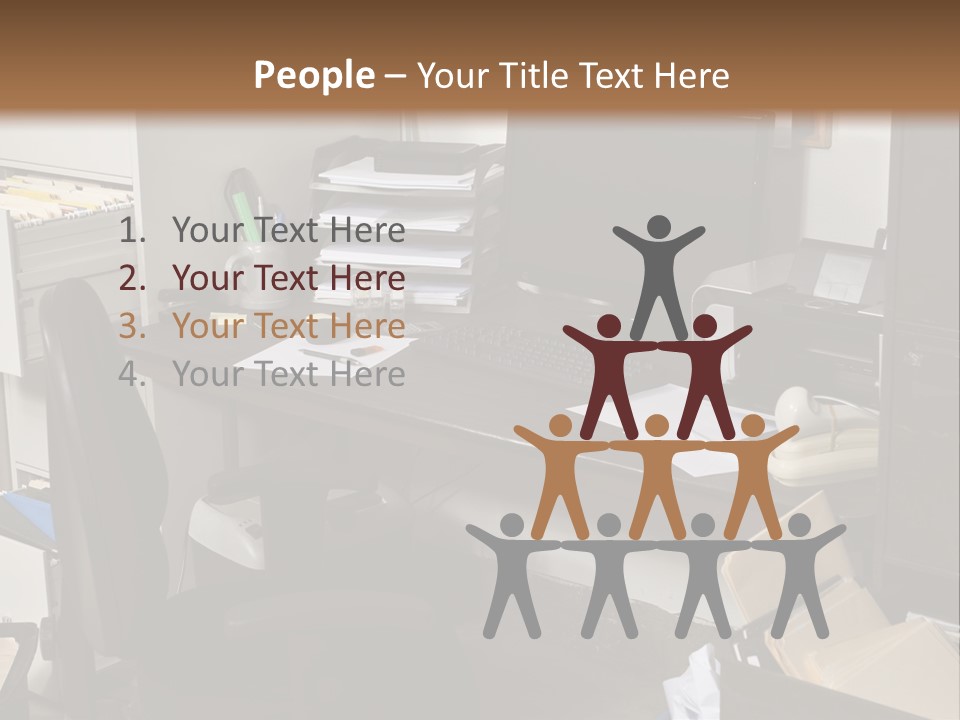 Computer Room Folders PowerPoint Template