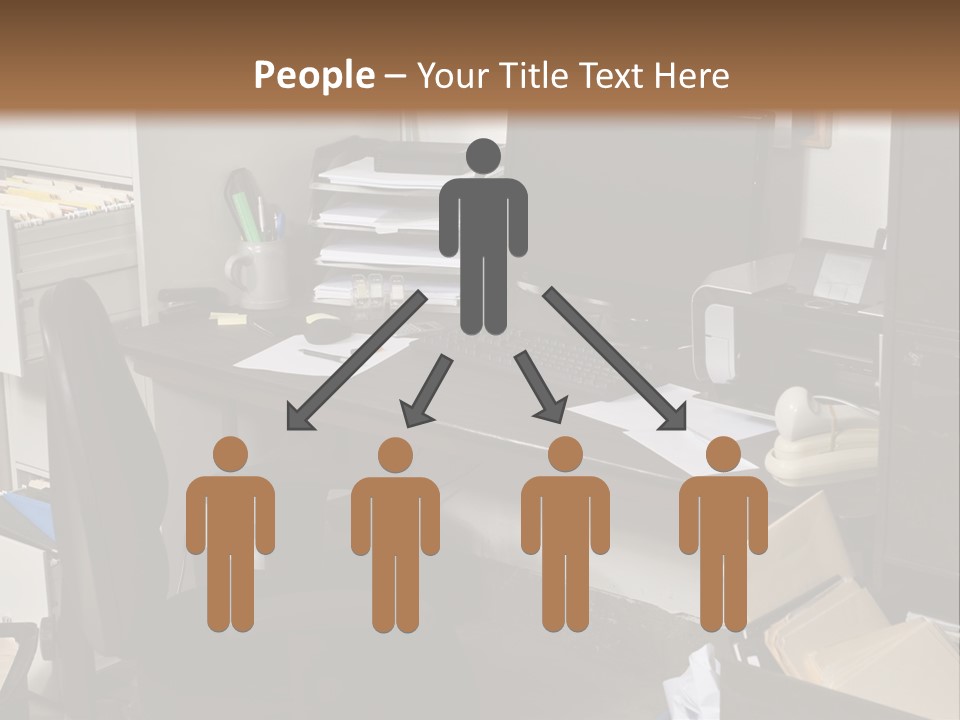 Computer Room Folders PowerPoint Template