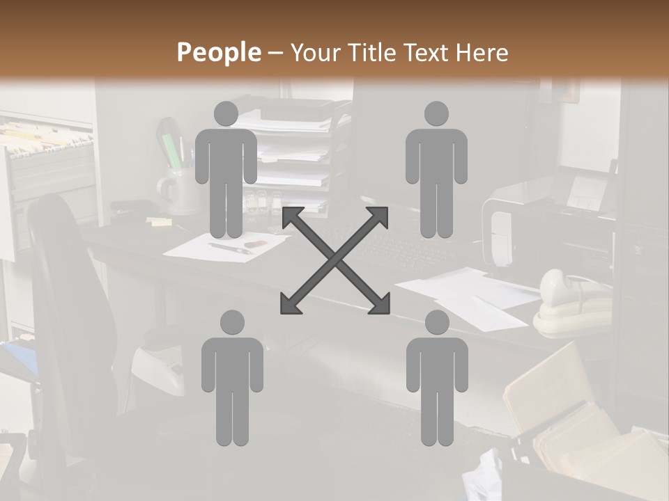 Computer Room Folders PowerPoint Template