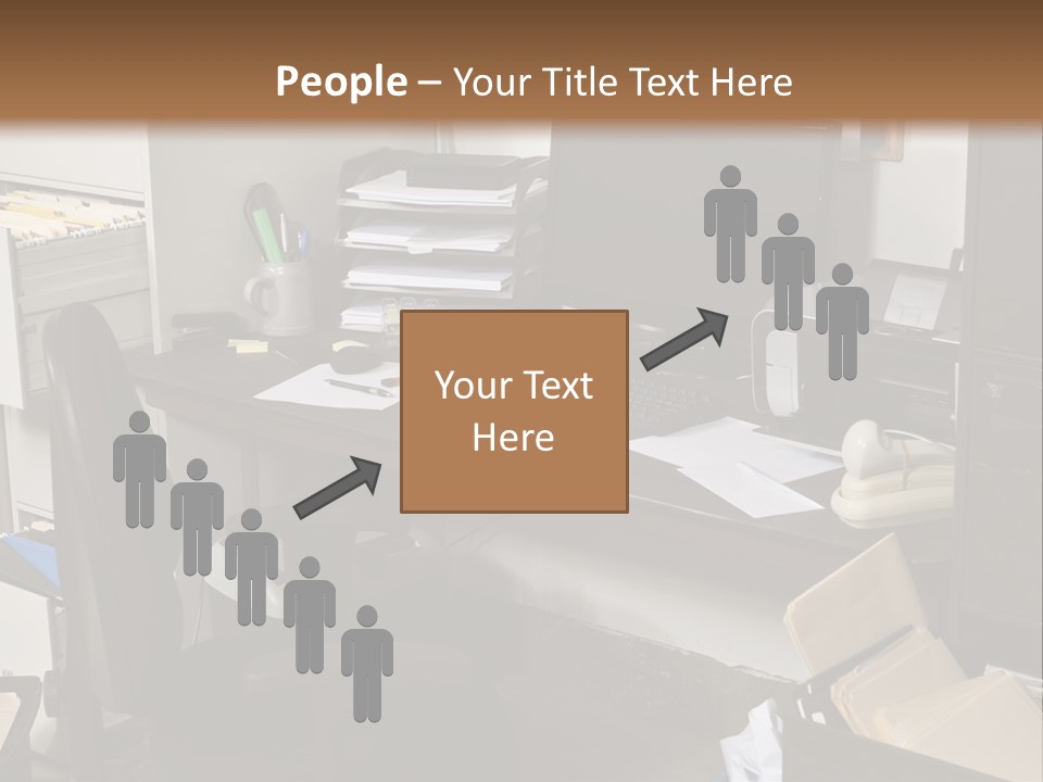 Computer Room Folders PowerPoint Template