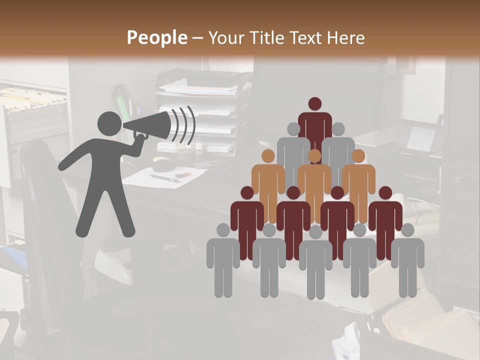 Computer Room Folders PowerPoint Template