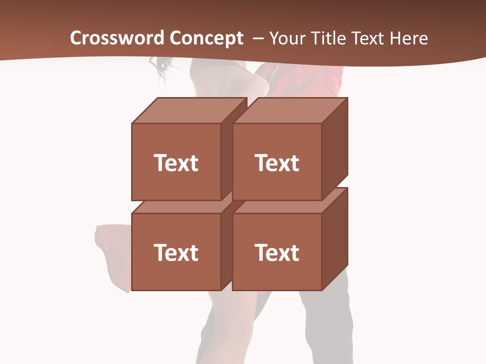 Suit Red Disco PowerPoint Template