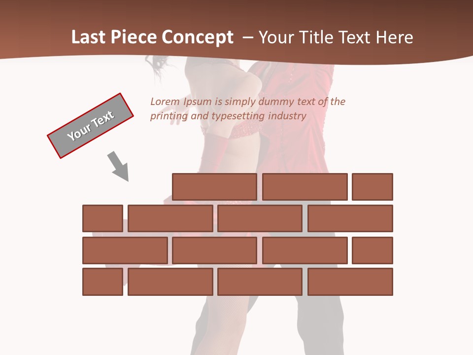 Suit Red Disco PowerPoint Template