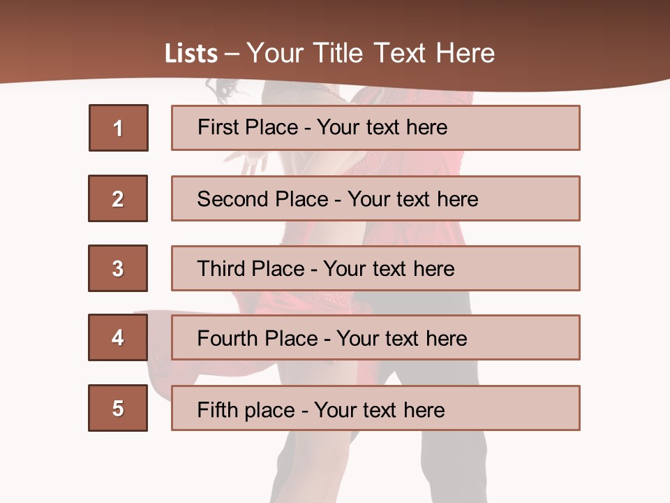 Suit Red Disco PowerPoint Template