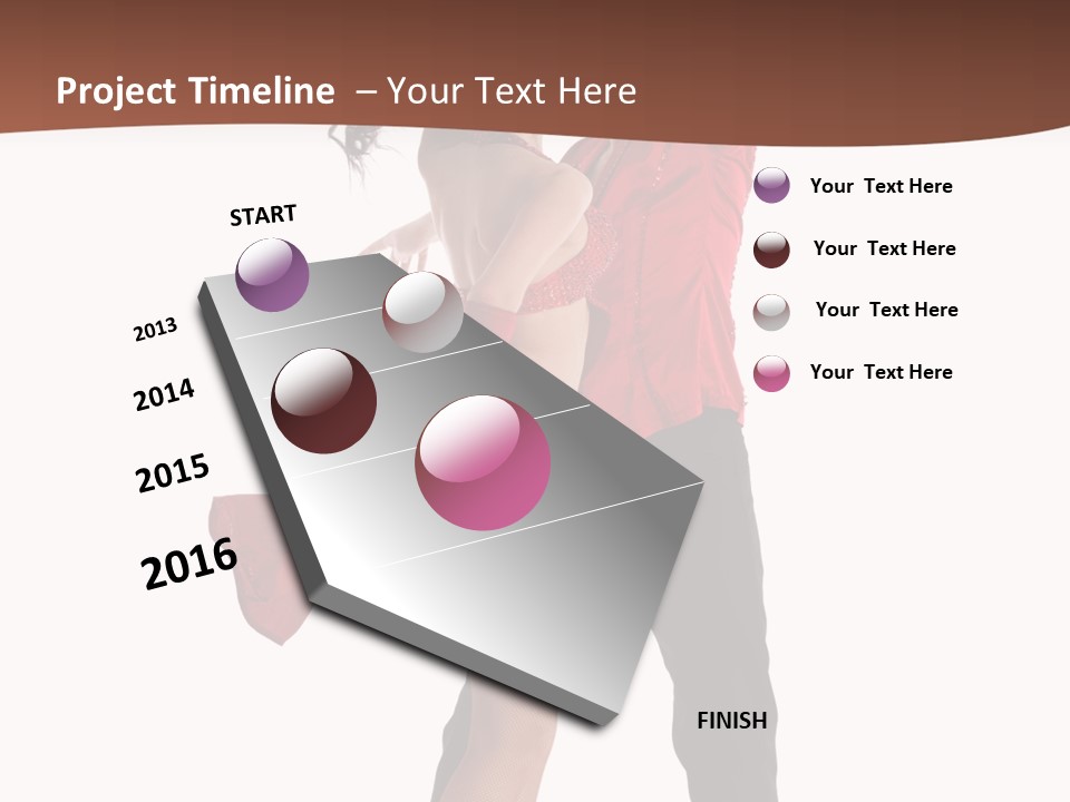 Suit Red Disco PowerPoint Template