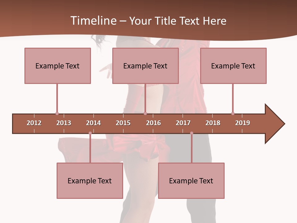 Suit Red Disco PowerPoint Template