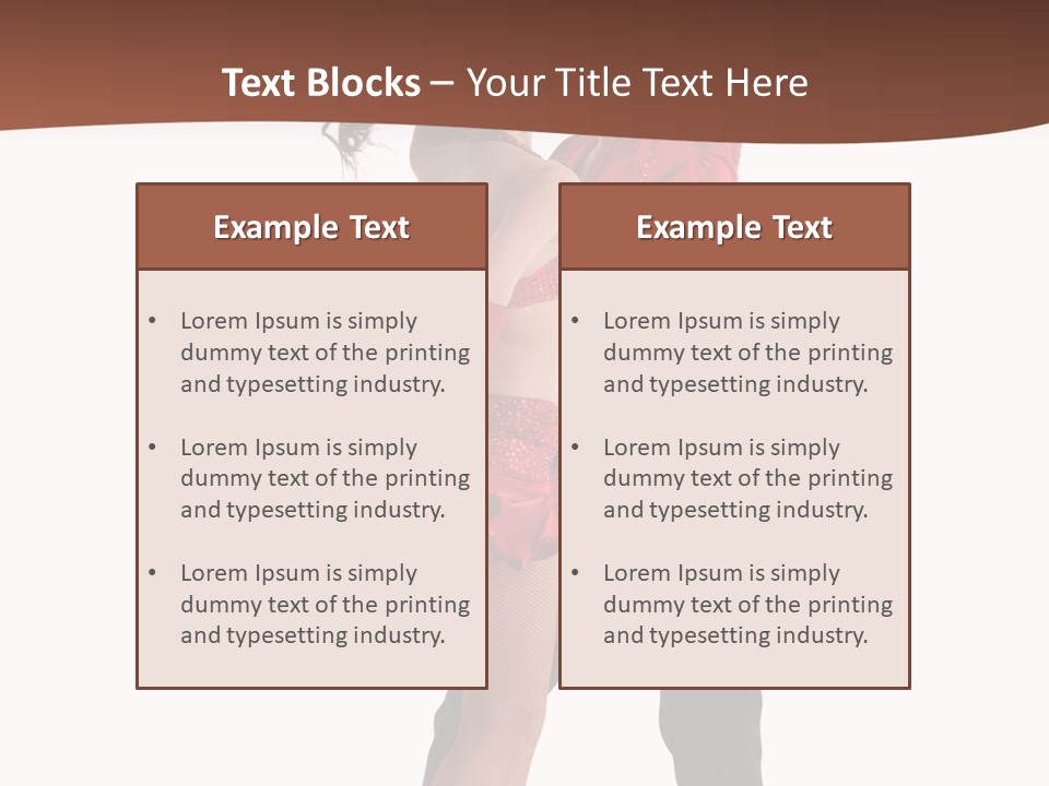 Suit Red Disco PowerPoint Template