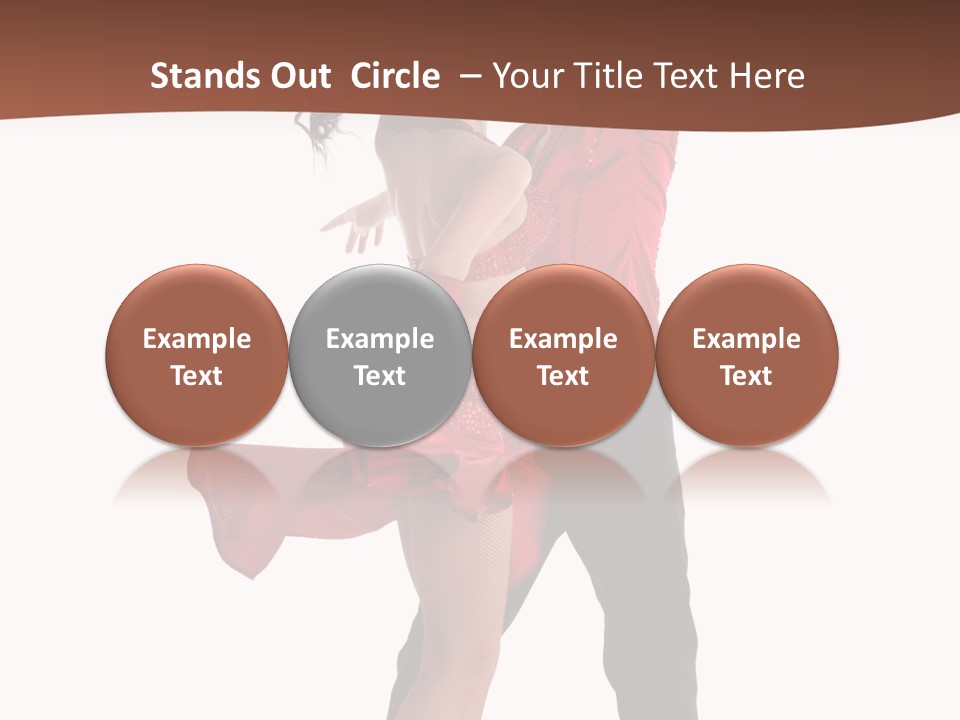 Suit Red Disco PowerPoint Template