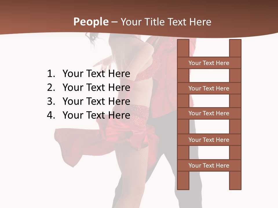 Suit Red Disco PowerPoint Template