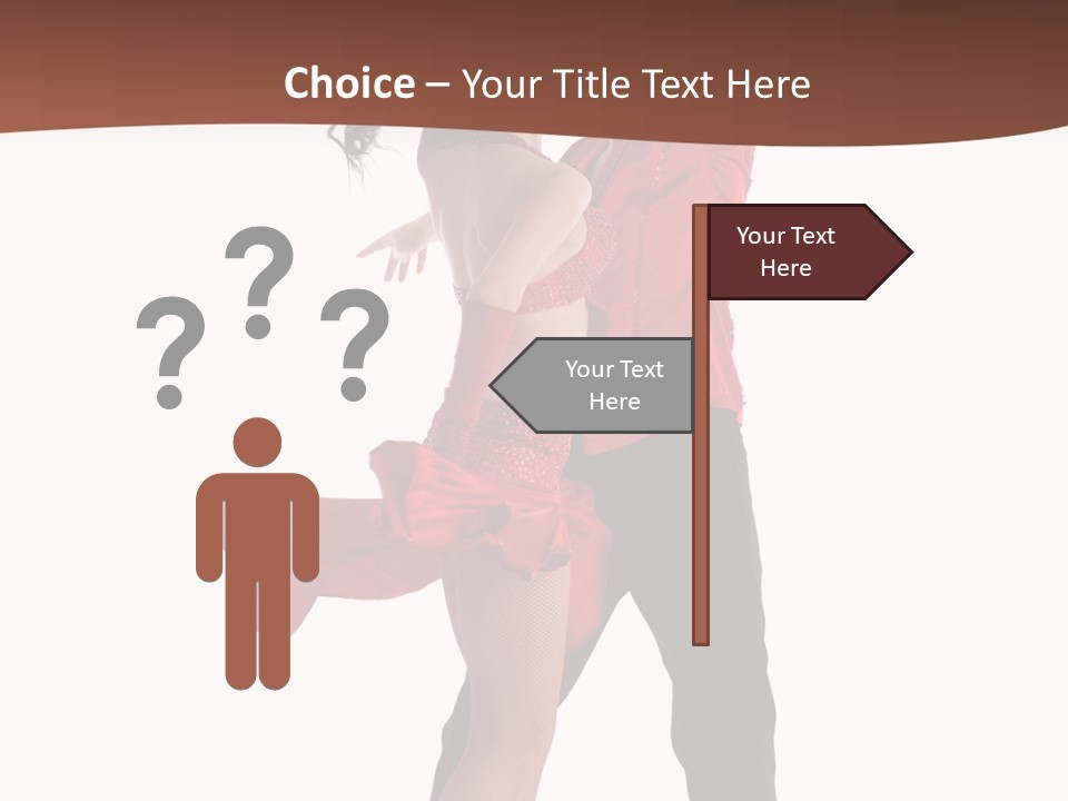 Suit Red Disco PowerPoint Template