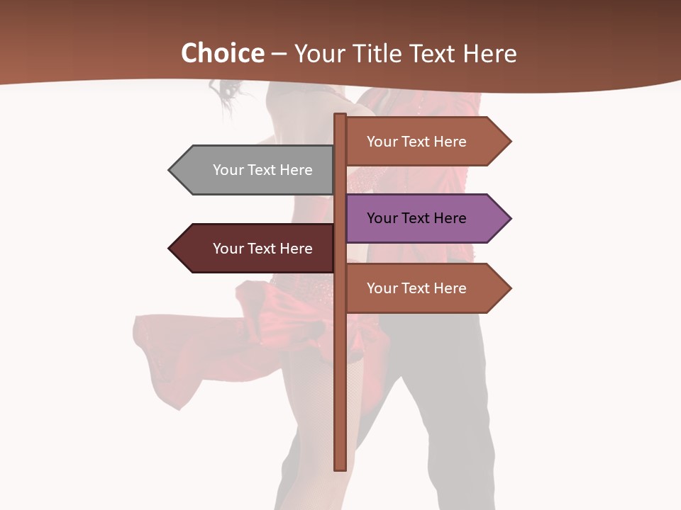 Suit Red Disco PowerPoint Template